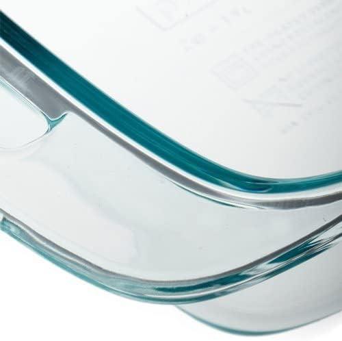 image:imagePyrex Deep 52Qt 9x13 2in1 Glass Baking Dish with Glass Lid Extra Large Rectangular Baking Pan For Casserole amp Lasagna Dishwasher Freezer Microwave and PreHeated Oven Safe2 QT