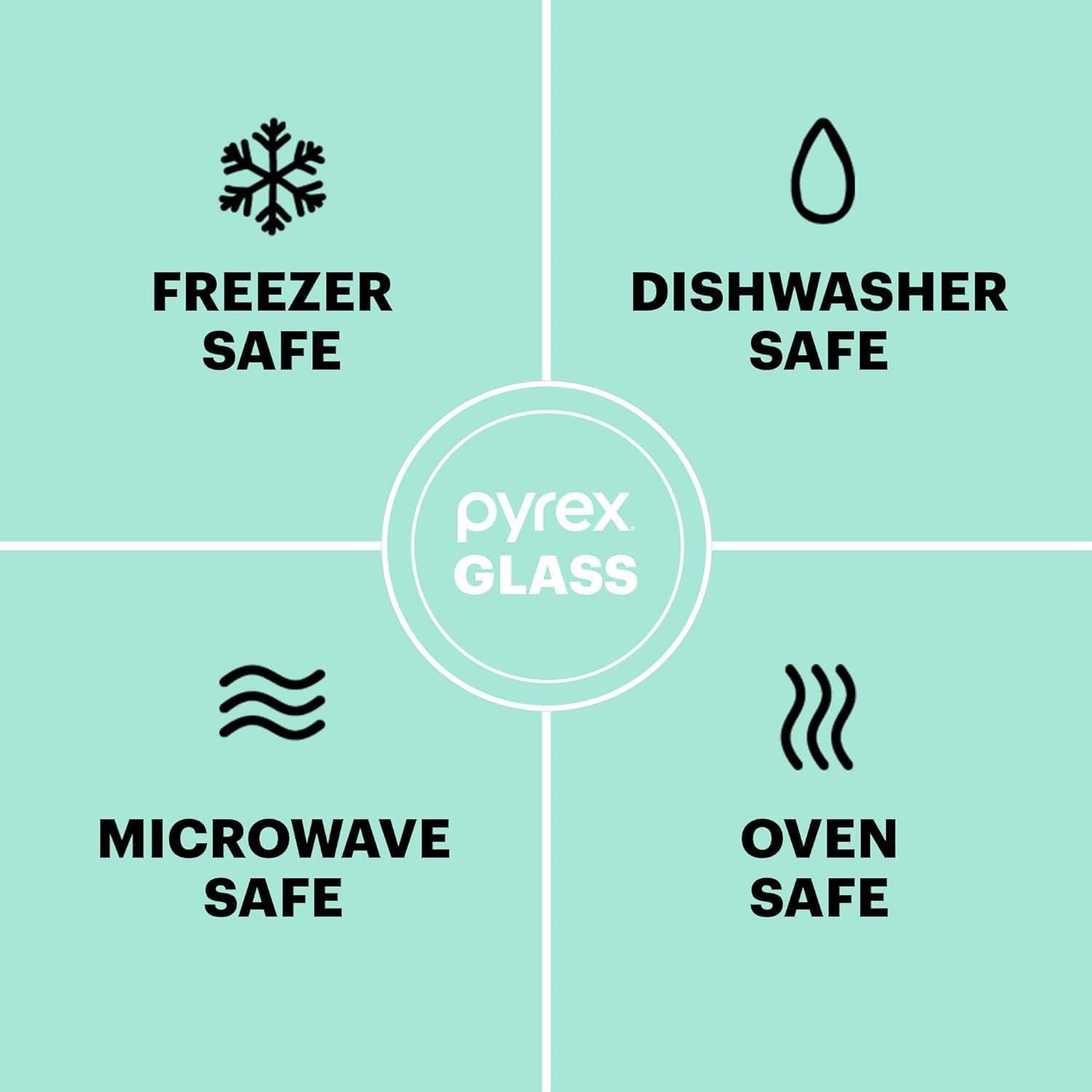 image:imagePyrex Sculpted 3Pack Glass Mixing Bowls Set With Plastic Lids For Prepping Baking and Cooking Preheated Oven Dishwasher Freezer and Microwave Safe