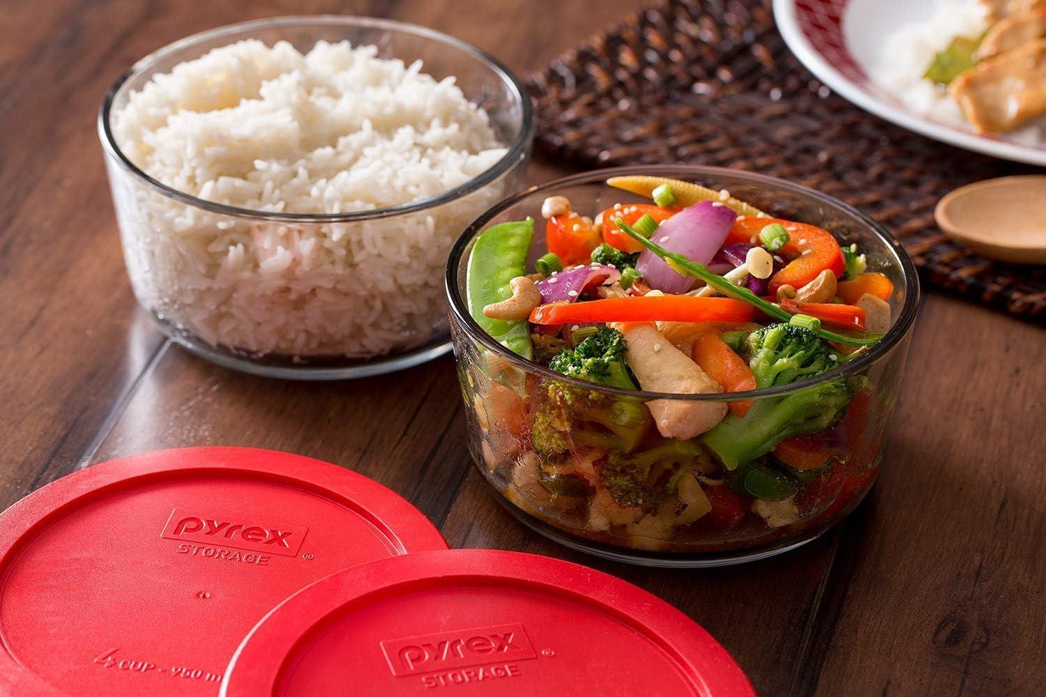 image:imagePyrex Simply Store 8Pack Small Glass Food Storage Containers Set 1 amp 2 Cup Meal Prep Containers With Plastic BPAFree Lids Dishwasher amp Microwave Safe8 Pack Medium