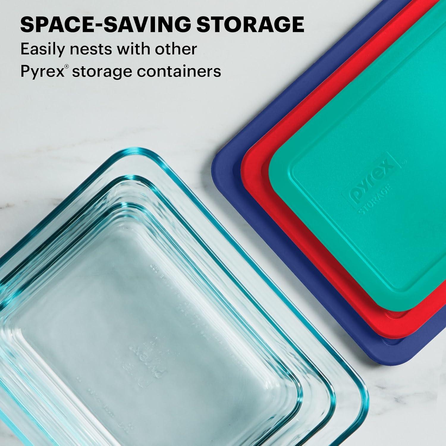 image:imagePyrex Simply Store 8Pack Small Glass Food Storage Containers Set 1 amp 2 Cup Meal Prep Containers With Plastic BPAFree Lids Dishwasher amp Microwave Safe5 Pack Large