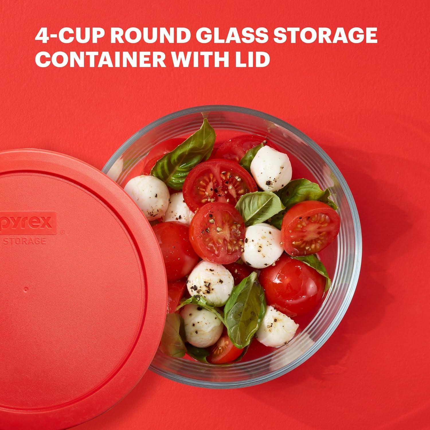 image:imagePyrex Simply Store Glass Food Storage Container Snug Fit NonToxic Plastic BPAFree Lids Freezer Dishwasher Microwave Safe 11 Cup4 Cup