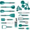image:imagePyrex 22Piece Silicone Kitchen Cooking Utensils Set NonStick Silicone Cooking Gadgets Spatulas Pizza Wheel Grater Measuring and more