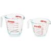 image:imagePyrex Essentials 2Pack Glass Measuring Cups Set 1 amp 2 Cup Measuring Cups For Prepping Baking and Cooking Preheated Oven Dishwasher Freezer and Microwave Safe
