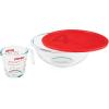 image:imagePyrex Smart Essentials 3Piece Glass Prep Set 4QT Glass Mixing Bowl with lid and 2Cup Measuring Cup Dishwasher Microwave and Freezer Safe Essential Kitchen Tools