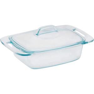 Pyrex Deep 5.2-Qt (9″x13″) 2-in-1 Glass Baking Dish with Glass Lid, Extra Large Rectangular Baking Pan For Casserole & Lasagna, Dishwasher, Freezer, Microwave and Pre-Heated Oven Safe(2 QT)