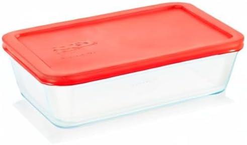 image:imagePyrex Simply Store Glass Food Storage Container Snug Fit NonToxic Plastic BPAFree Lids Freezer Dishwasher Microwave Safe 6 Cup6 Cup