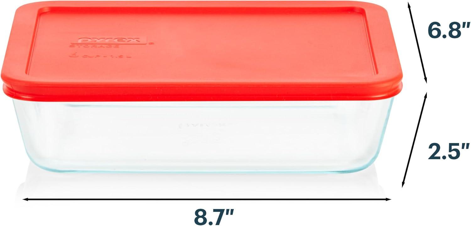 image:imagePyrex Simply Store Glass Food Storage Container Snug Fit NonToxic Plastic BPAFree Lids Freezer Dishwasher Microwave Safe 6 Cup6 Cup