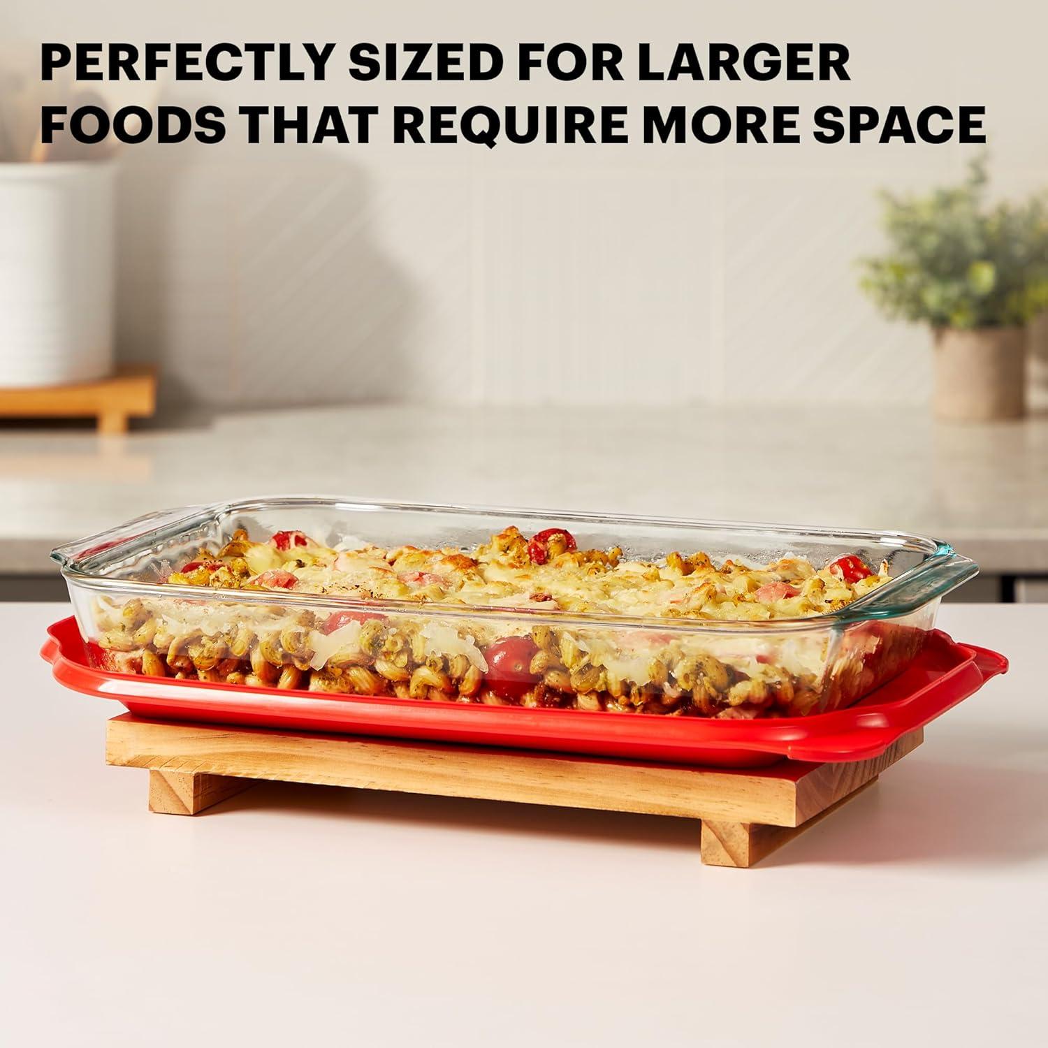 image:imagePyrex Basics 3Pack Glass Baking Dish Set 2QT 3QT 48QT With BPAFree Lids Rectangular Glass Bakeware Dishwasher Microwave Freezer amp PreHeated Oven Safe